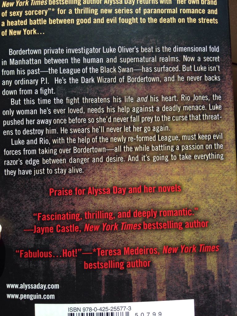 The Cursed - Alyssa Day (Berkley - Paperback) book collectible [Barcode 9780425255773] - Main Image 2