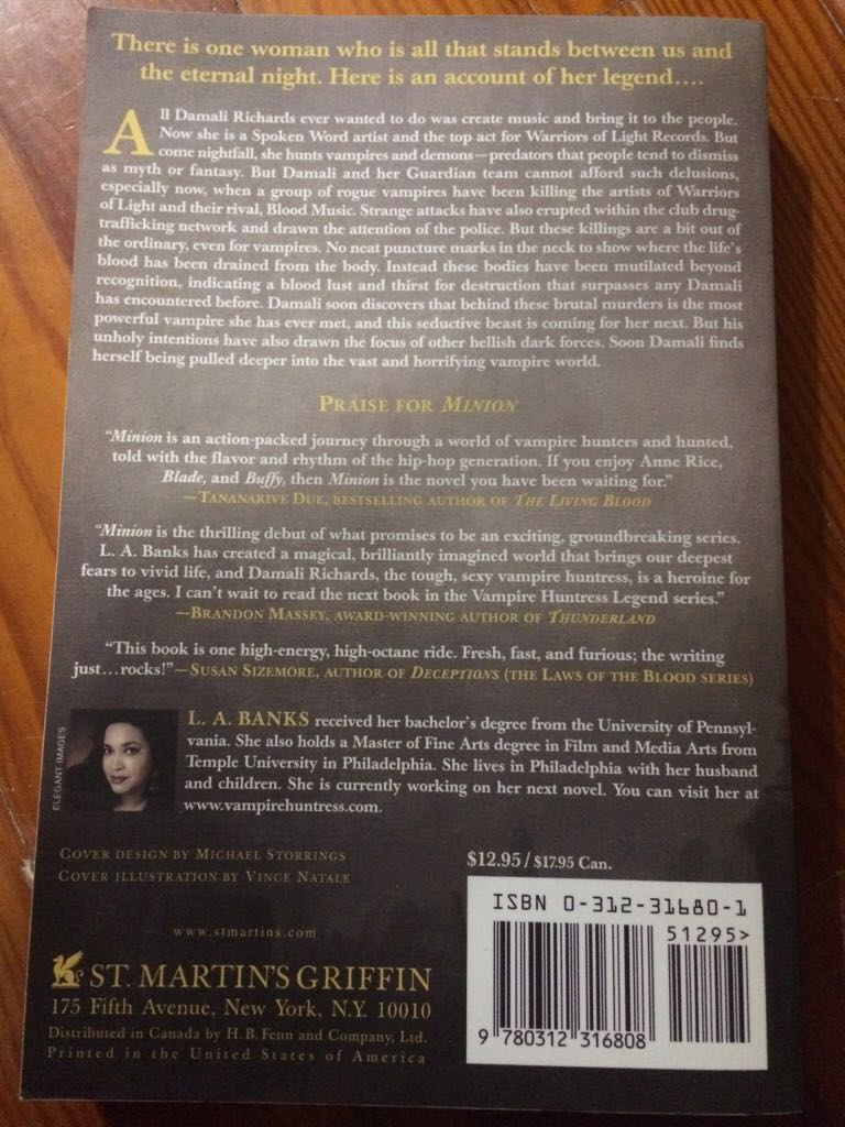 Minion - A Banks (Paperback) book collectible - Main Image 2