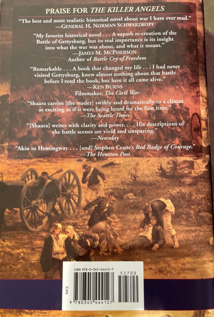 The Killer Angels - Michael Shaara (Ballantine Books - Hardcover) book collectible [Barcode 9780345444127] - Main Image 2