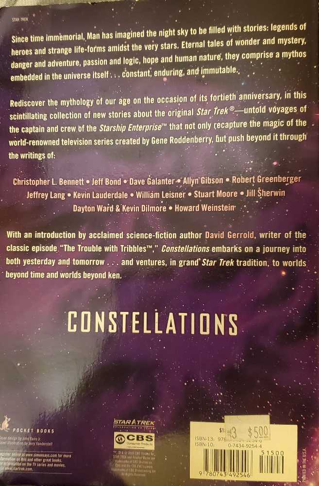 Star Trek: Constellations - Various (Pocket Books - Trade Paperback) book collectible [Barcode 9780743492546] - Main Image 2