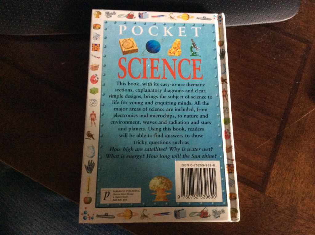 Pocket Science - Chris Oxlade (Parragon Publishing - Hardcover) book collectible [Barcode 9780752539690] - Main Image 2