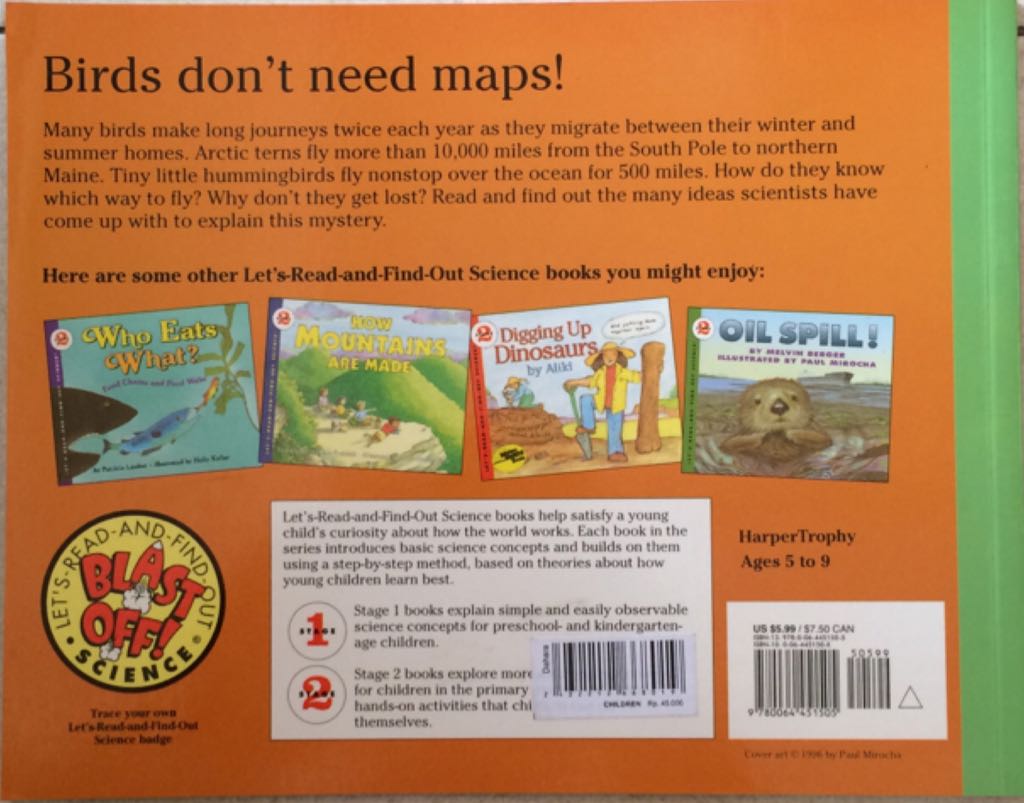 Stage 2: How Do Birds Find Their Way? (LRAFOS) - Roma Gans (HarperCollins Publishers - Paperback) book collectible [Barcode 9780064451505] - Main Image 2