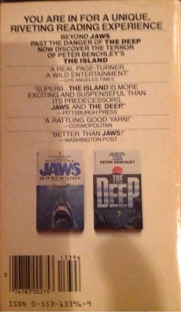 The Island - Peter Benchley (Bantam Books - Paperback) book collectible [Barcode 9780553133967] - Main Image 2