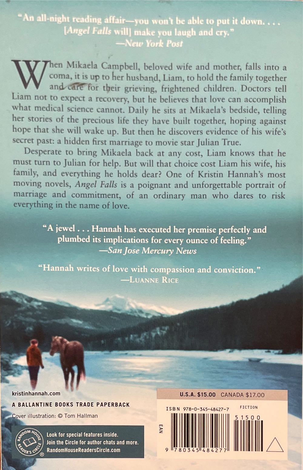 Angel Falls - Kristin Hannah (Ballantine Books - Trade Paperback) book collectible [Barcode 9780345484277] - Main Image 2