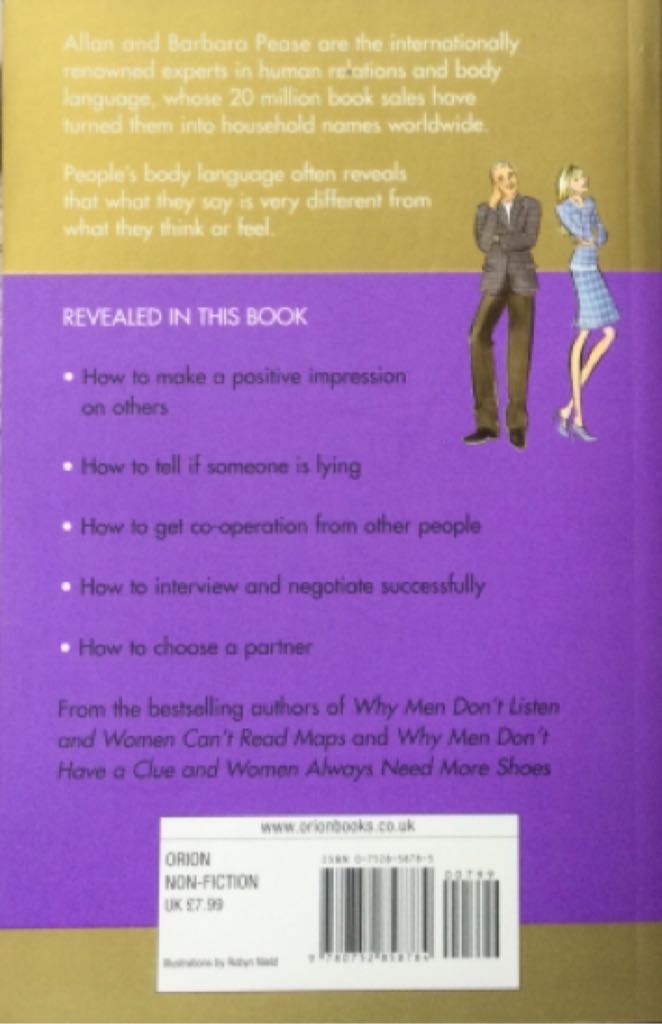 Definitive Book of Body Language- The - Allan Pease (Orion Books - Paperback) book collectible [Barcode 9780752858784] - Main Image 2