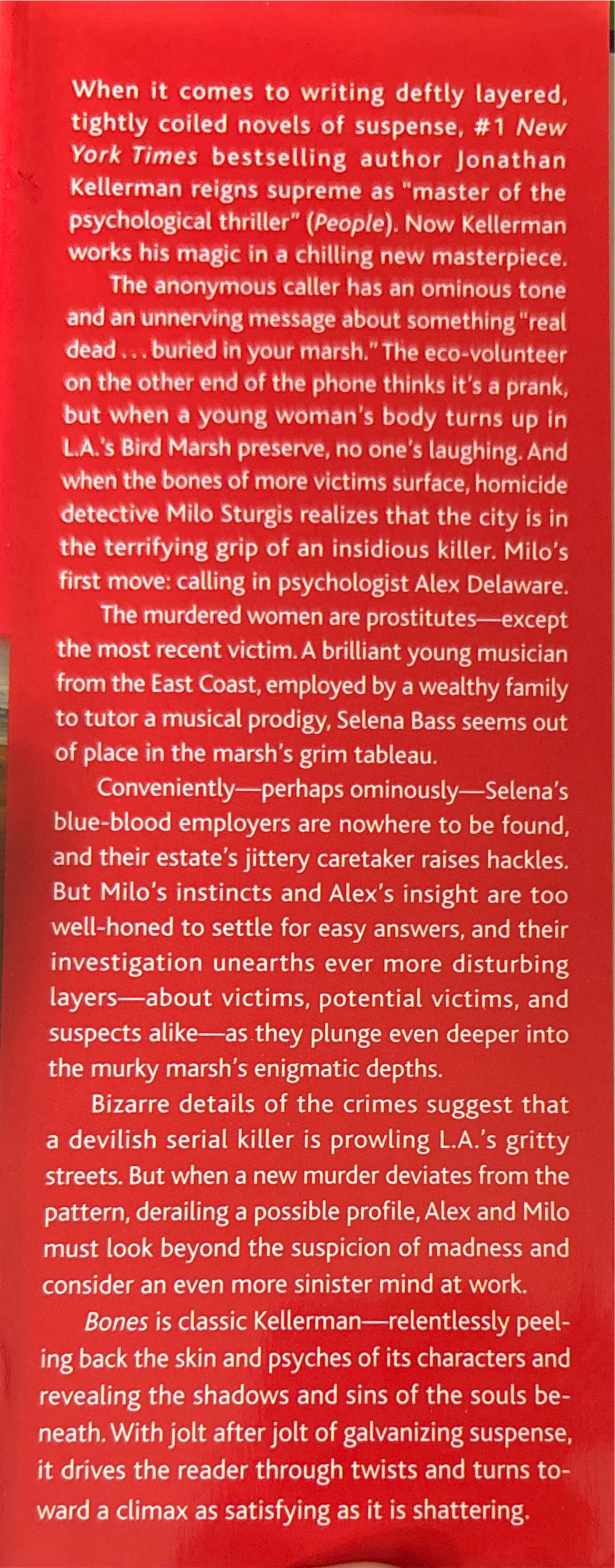 Bones - Jonathan Kellerman (Ballantine Books - Hardcover) book collectible [Barcode 9780345495136] - Main Image 2