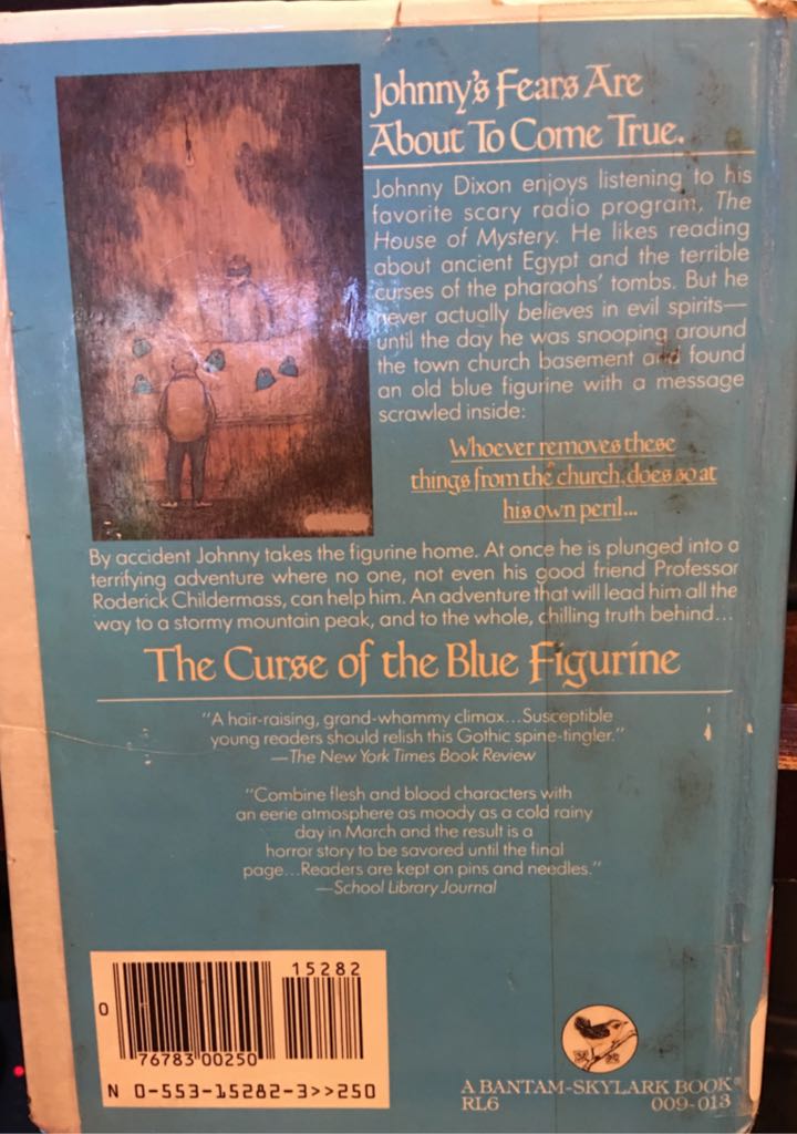 The Curse of the Blue Figurine - John Bellairs (Scholstic Inc. - Paperback) book collectible [Barcode 9780439252911] - Main Image 2