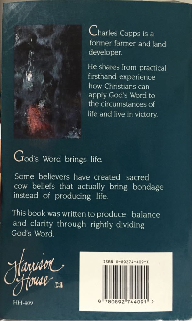 Kicking Over Sacred Cows - Charles Capps (Harrison House* Inc. - Paperback) book collectible [Barcode 9780892744091] - Main Image 2