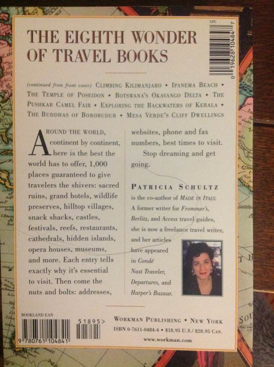 1,000 Places To See Before You Die - Patricia Schultz (Workman Publishing Company (July 1, 2015) - Paperback) book collectible [Barcode 9780761104841] - Main Image 2