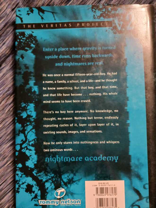 The Veritas Project: Nightmare Academy - Frank Peretti (Tommy Nelson - Hardcover) book collectible [Barcode 9780849976179] - Main Image 2