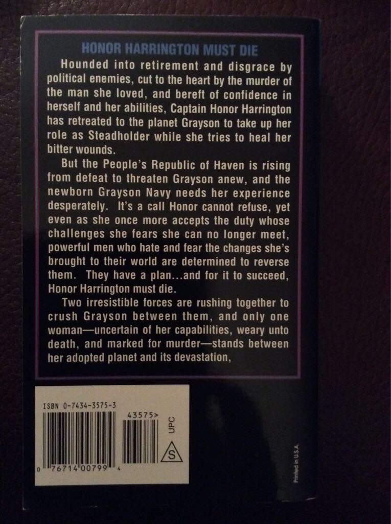 Flag In Exile - David Weber (Baen Books - Paperback) book collectible [Barcode 0671876813] - Main Image 2