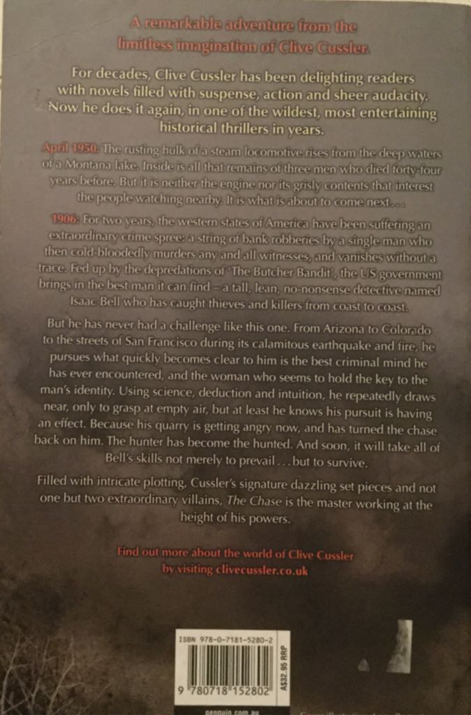 Isaac Bell: 01) The Chase - Clive Cussler (Michael Joseph - Paperback) book collectible [Barcode 9780718152802] - Main Image 2