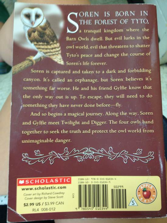 Guardians Of Ga’Hoole #1: The Capture - Gory, Murder - Lilly 2024 - Kathryn Lasky (Scolastic Inc. - Paperback) book collectible [Barcode 9780545010344] - Main Image 2