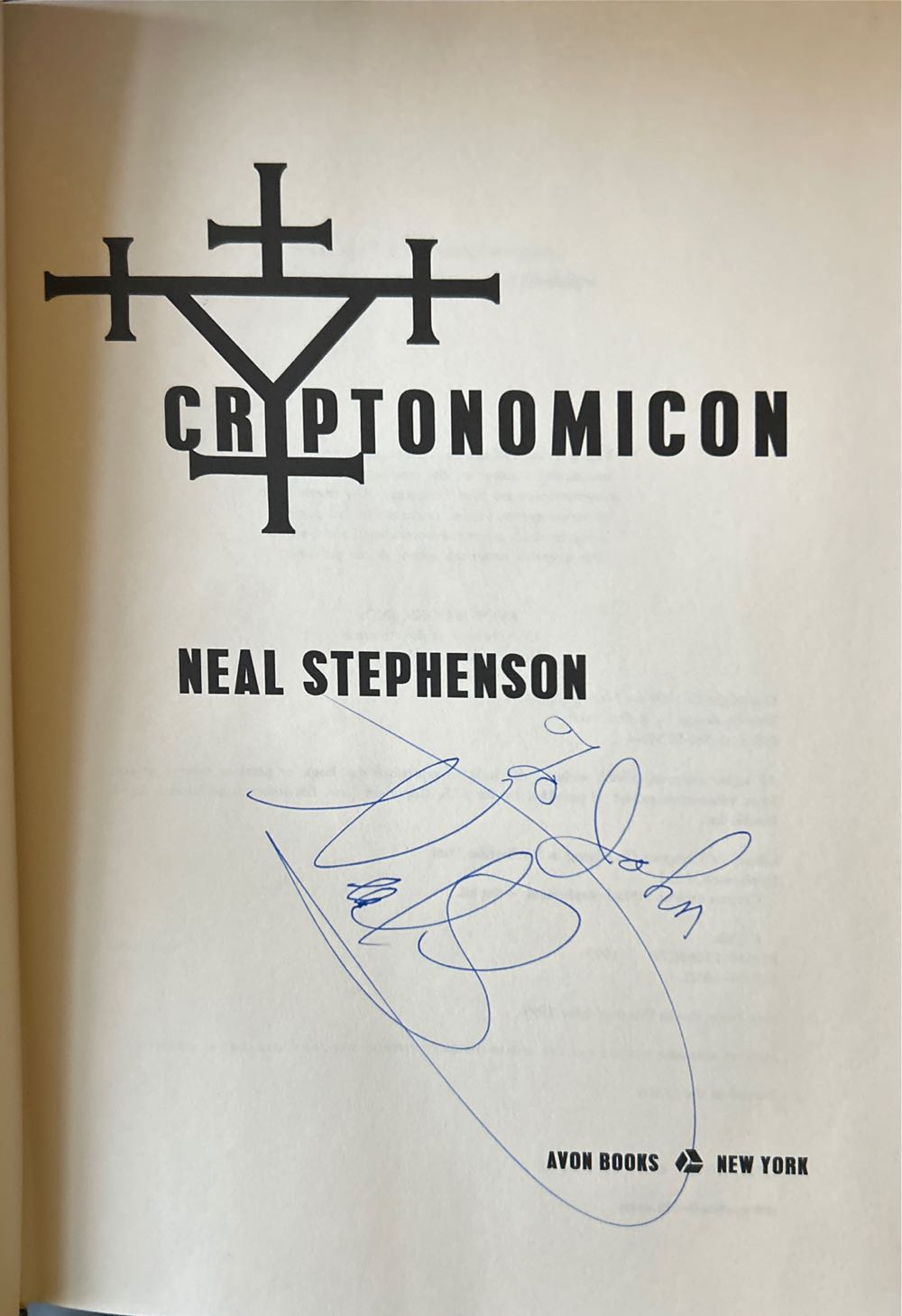 Cryptonomicon - Neal Stephenson (Eos - Hardcover) book collectible [Barcode 9780380973460] - Main Image 2