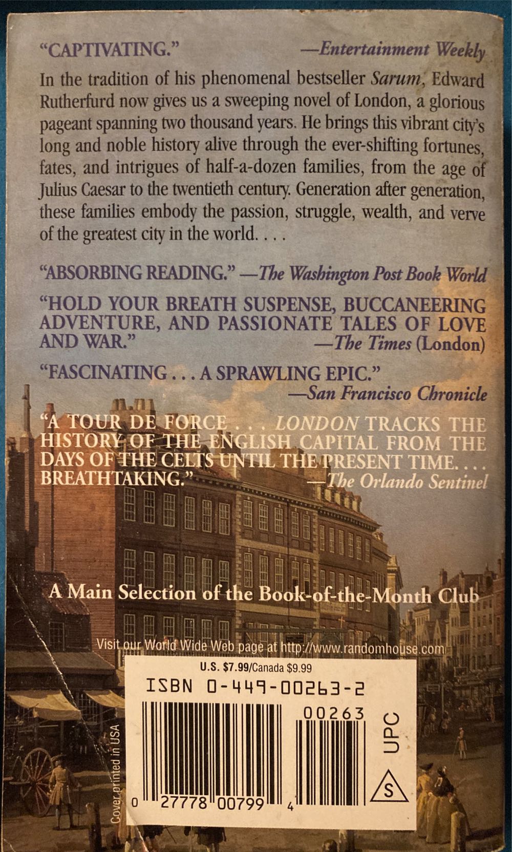 London - Edward Rutherfurd (Random House Publishing Group - Paperback) book collectible [Barcode 9780449002636] - Main Image 2