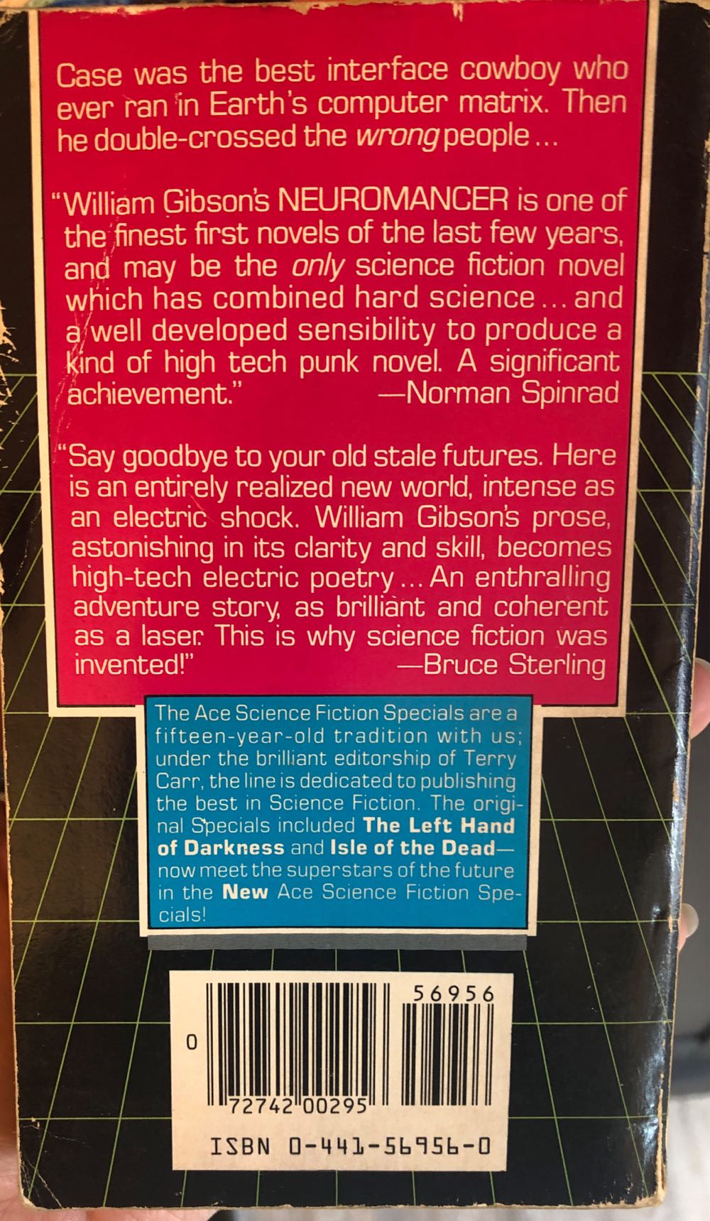Neuromancer - William Gibson (Ace Books - Paperback) book collectible [Barcode 9780441569564] - Main Image 2