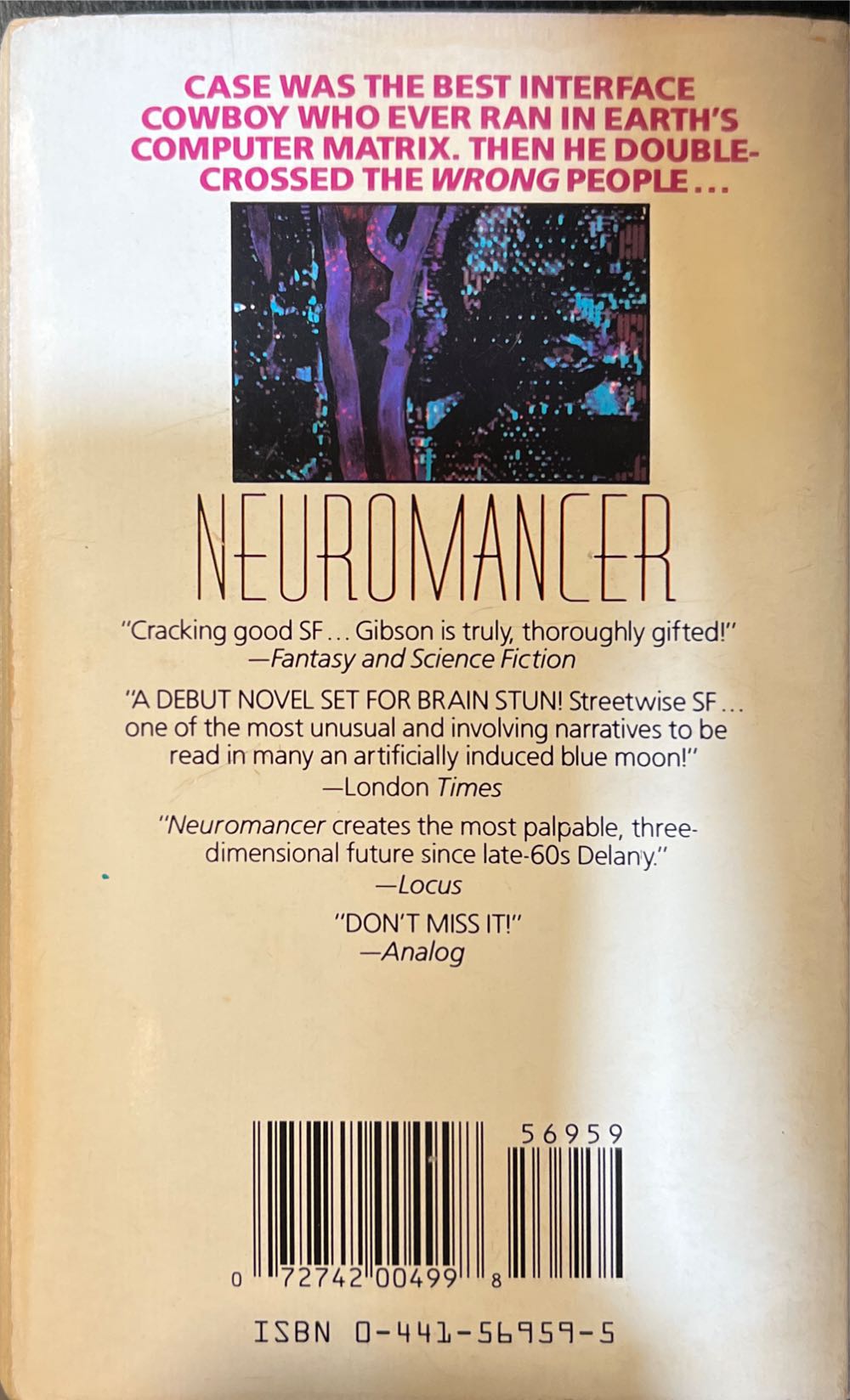 Neuromancer - William Gibson (Ace Science Fiction - Paperback) book collectible [Barcode 9780441569595] - Main Image 4