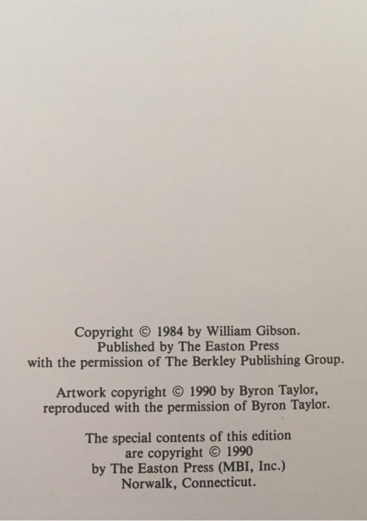 Neuromancer - William Gibson (Easton Press - Hardcover) book collectible - Main Image 2