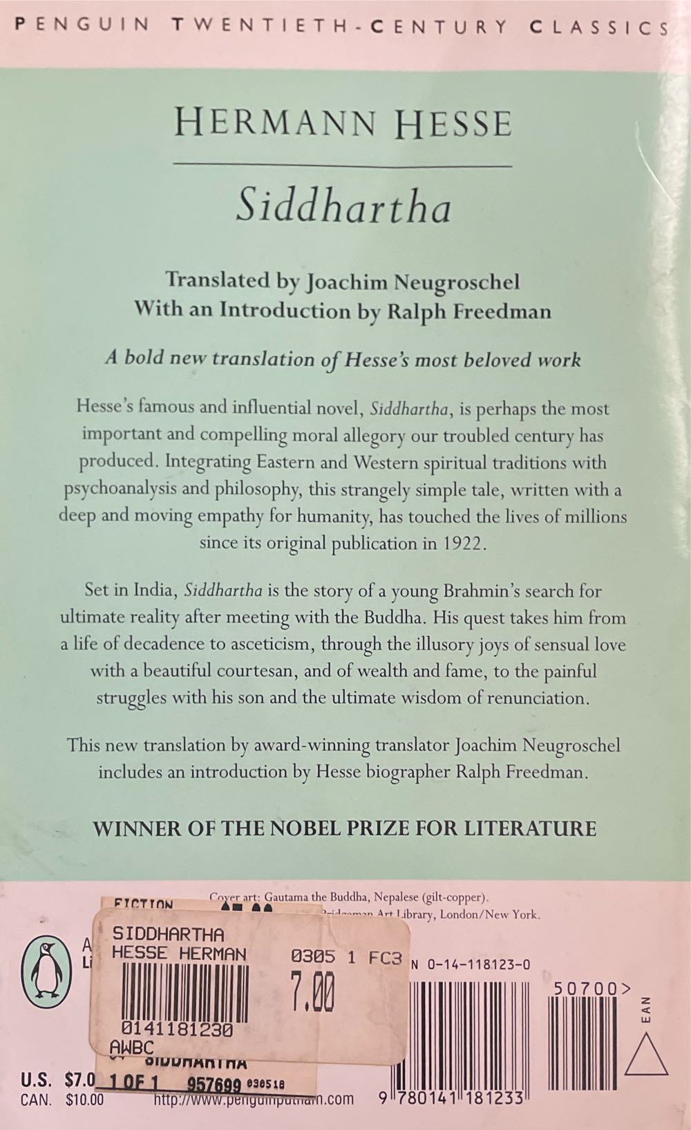 Siddhartha - Hermann Hesse (Penguin - Paperback) book collectible [Barcode 9780141181233] - Main Image 2