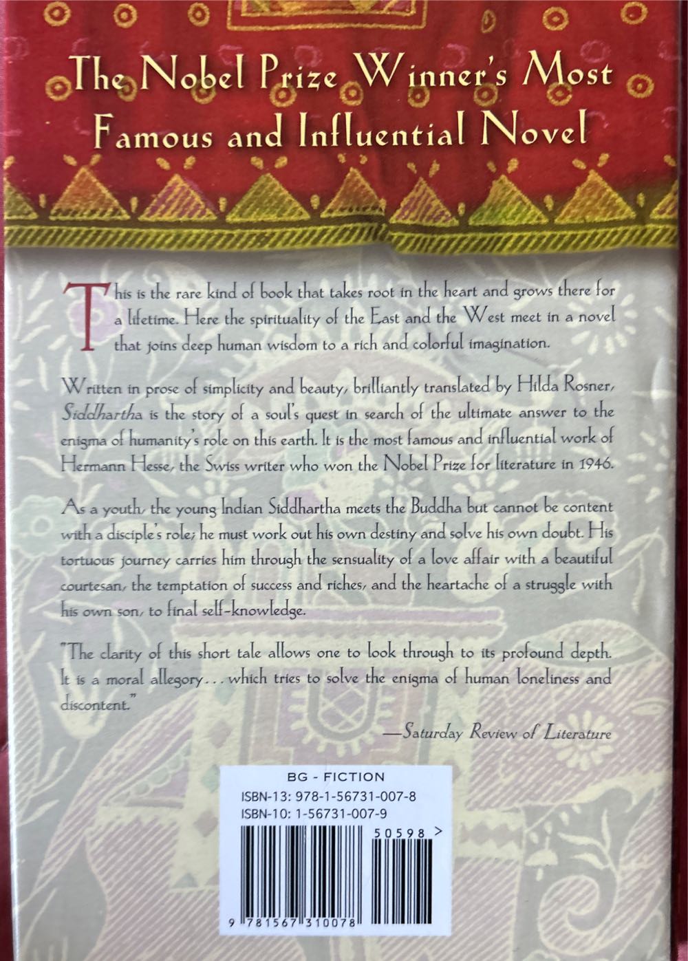 Siddhartha - Hermann Hesse (Mjf Books - Hardcover) book collectible [Barcode 9781567310078] - Main Image 4