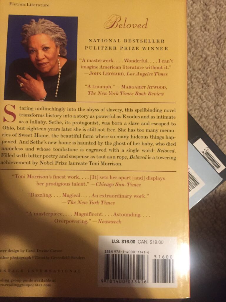 Beloved - Toni Morrison (Vintage International - Paperback) book collectible [Barcode 9781400033416] - Main Image 2