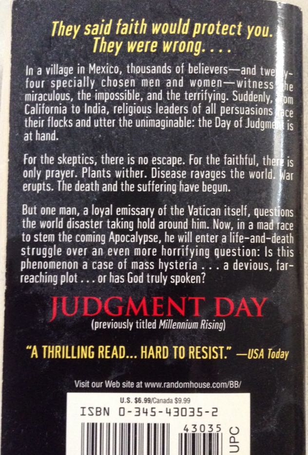 Judgment Day - Jane Jensen (Ballantine Books) book collectible [Barcode 9780345430359] - Main Image 2