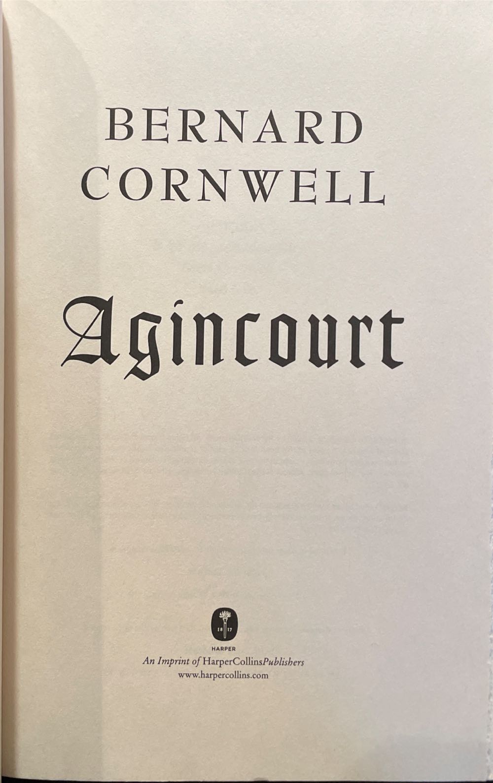 Agincourt - Bernard Cornwell (Harper Perennial - Hardcover) book collectible [Barcode 9780061578915] - Main Image 3