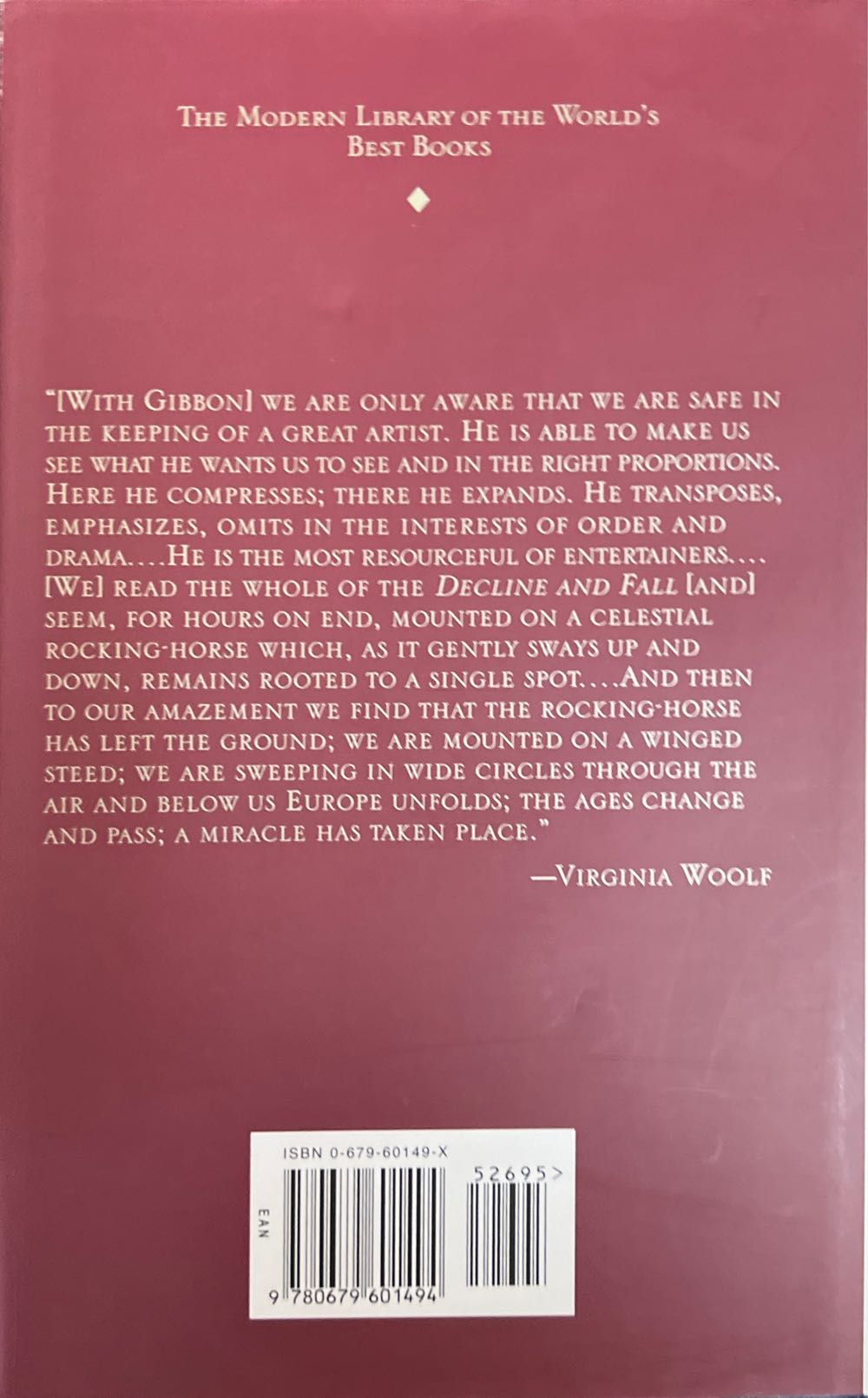The Decline And Fall Of The Roman Empire Vol. 2 - Edward Gibbon (Modern Library - Hardcover) book collectible [Barcode 9780679601494] - Main Image 2