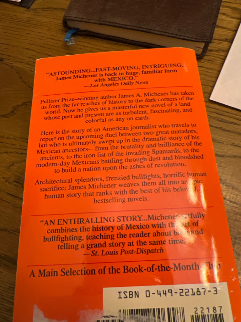 Mexico - James A. Michener (- Paperback) book collectible [Barcode 9780449221877] - Main Image 2