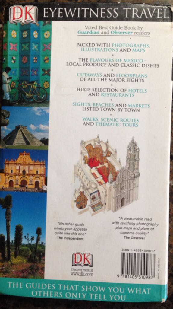 Mexico - A. Michener (DK Eyewitness Travel Guides - Paperback) book collectible [Barcode 9781405310987] - Main Image 2