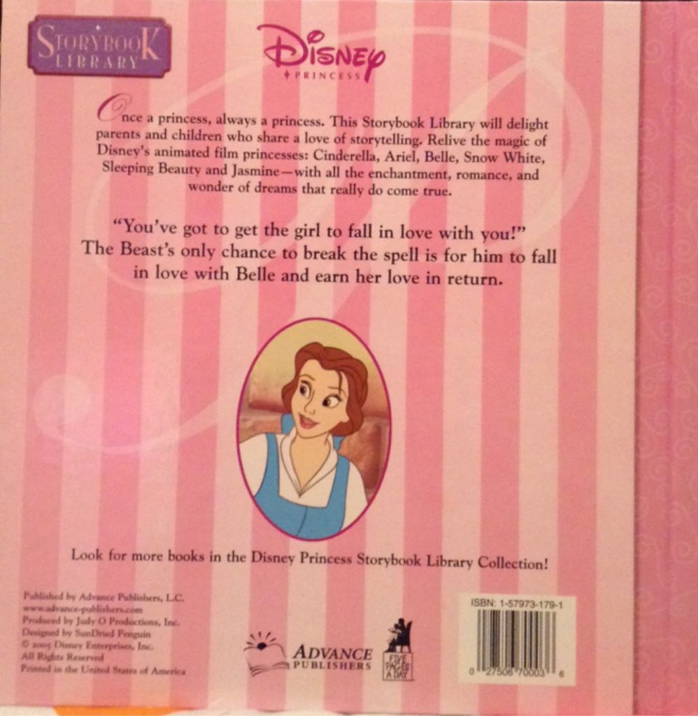 Disney Princess Beauty And The Beast - Disney Enterprises (Advance Publishers - Hardcover) book collectible [Barcode 9781579731793] - Main Image 2