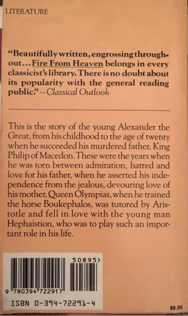 Fire From Heaven - B. Jenkins book collectible [Barcode 9780394722917] - Main Image 2