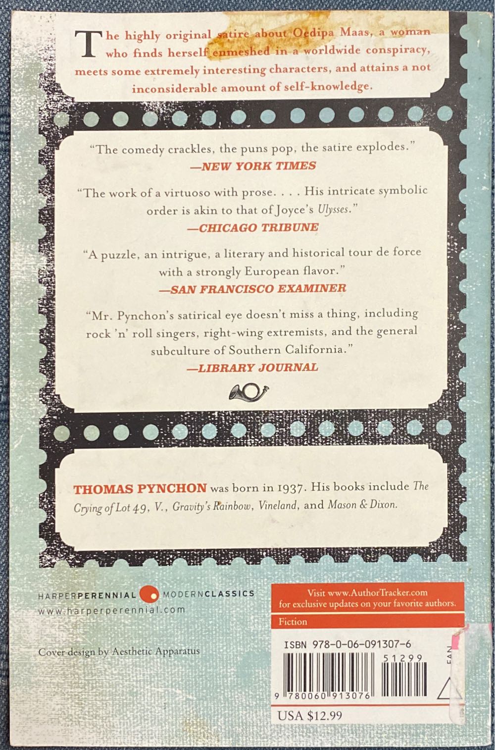 The Crying of Lot 49 - Thomas Pynchon (Harper Perennial - Paperback) book collectible [Barcode 9780060913076] - Main Image 4