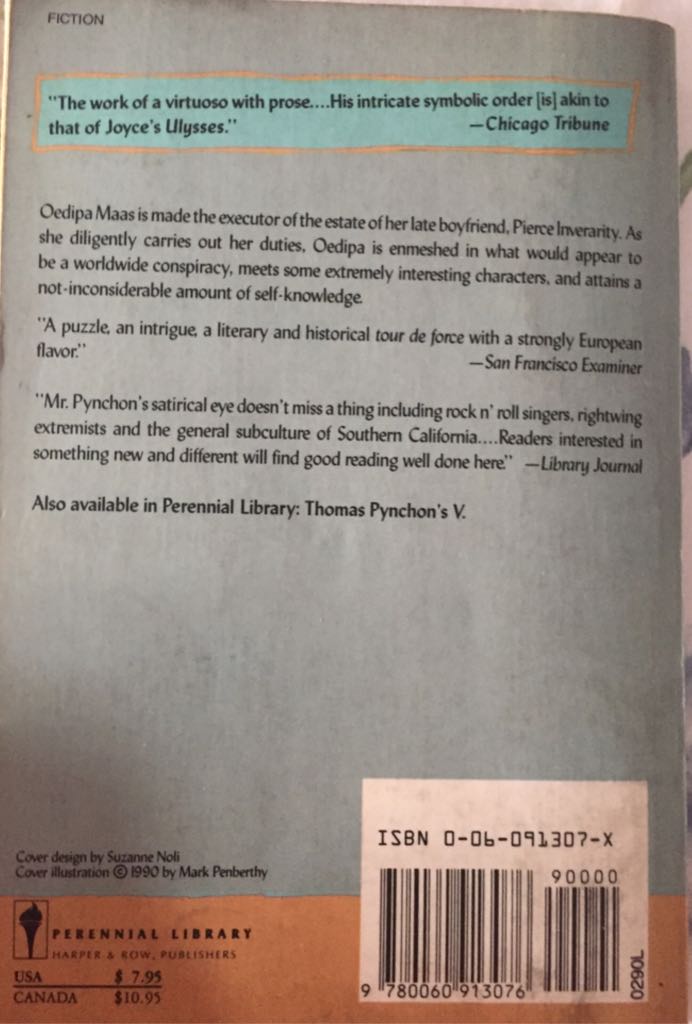 The Crying of Lot 49  (Harper & Row - Paperback) book collectible - Main Image 2