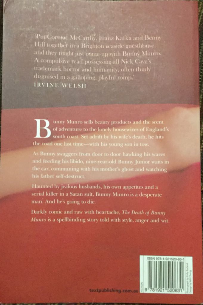The Death Of Bunny Munro - Nick Cave (Canon Gate - Trade Paperback) book collectible [Barcode 9781921520631] - Main Image 2