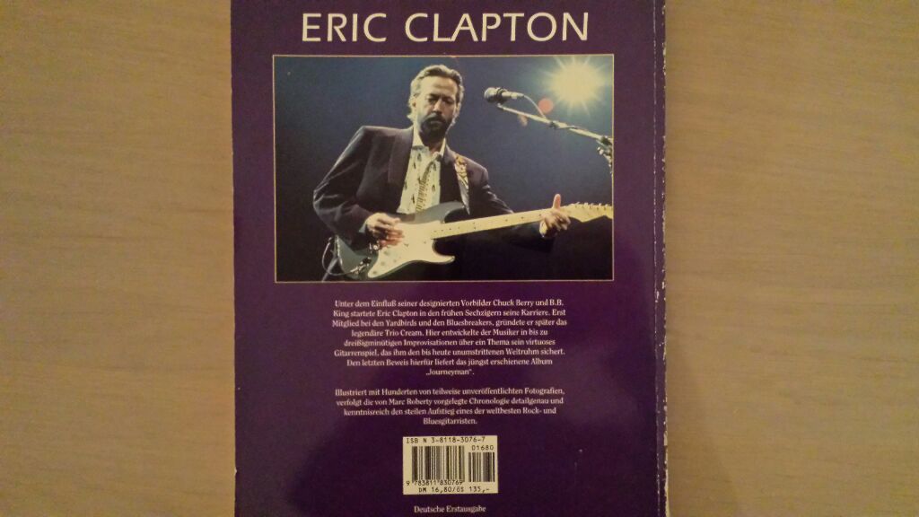 Eric Clapton  (Deutsche Erstausgabe - Paperback) book collectible [Barcode 9783811830769] - Main Image 2