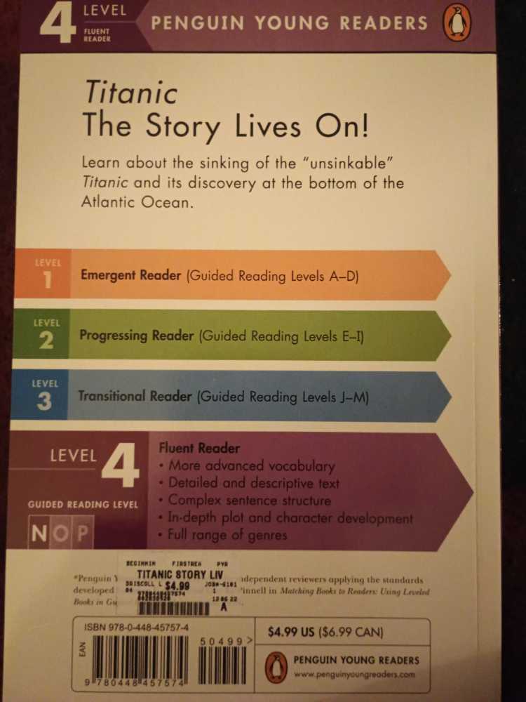 Titanic - Laura Driscoll (Penguin Young Readers - Paperback) book collectible [Barcode 9780448457574] - Main Image 2