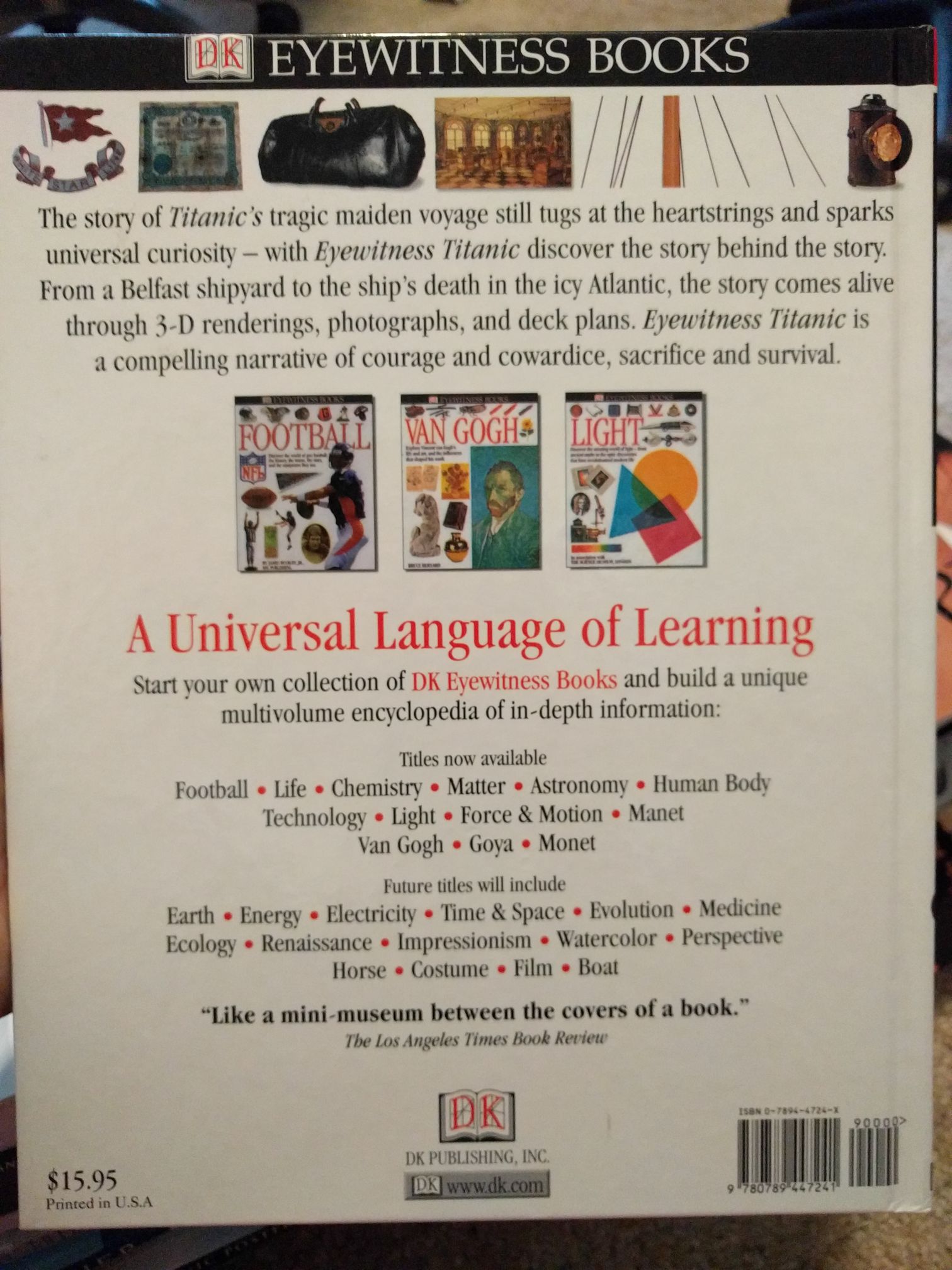 Titanic - Bruce Beveridge (DK Eyewitness Books - Hardcover) book collectible [Barcode 9780789447241] - Main Image 2