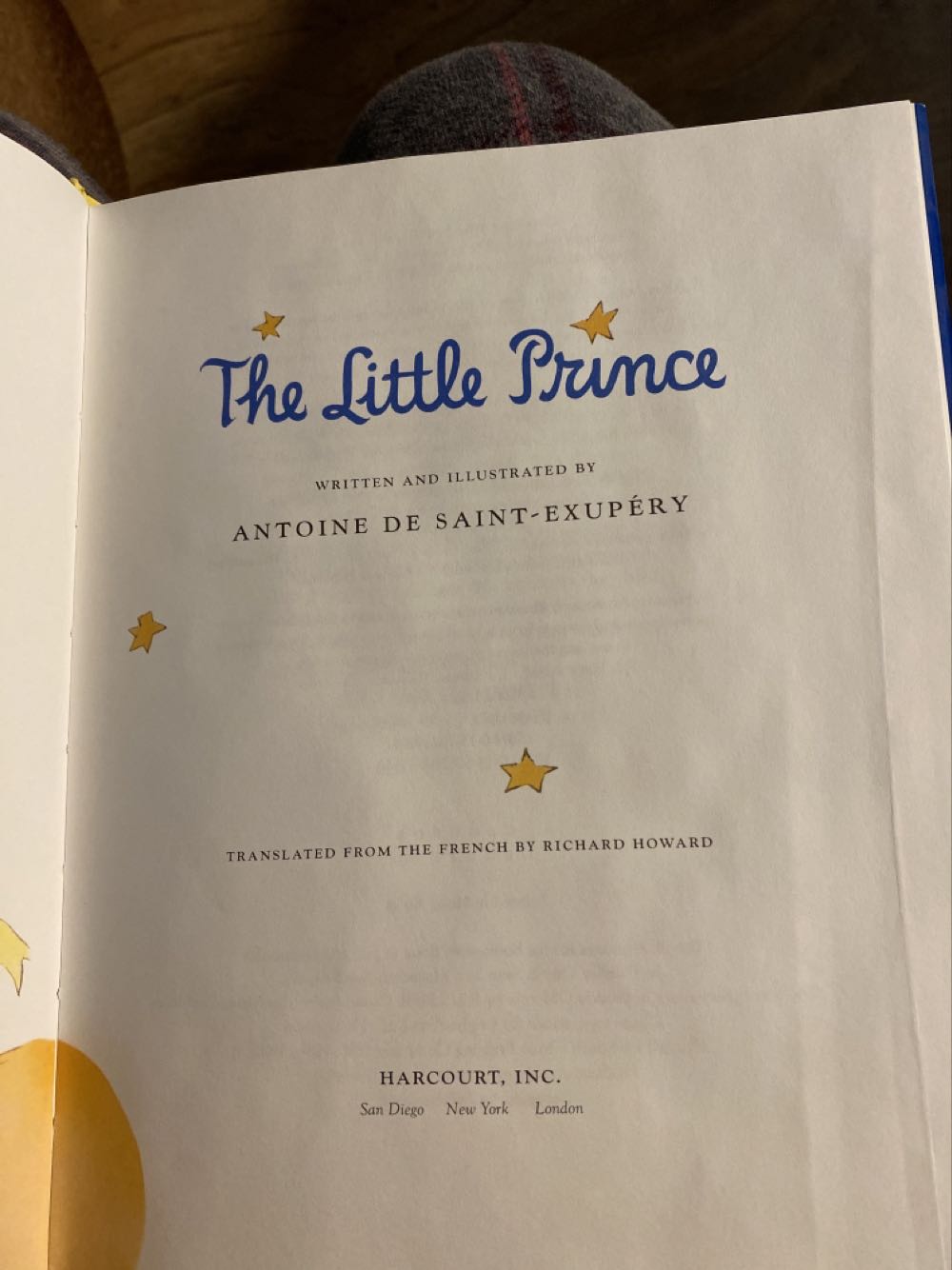 The Little Prince - Antoine de Saint-Exupéry (Harcourt, Inc. - Hardcover) book collectible [Barcode 9780152023980] - Main Image 2