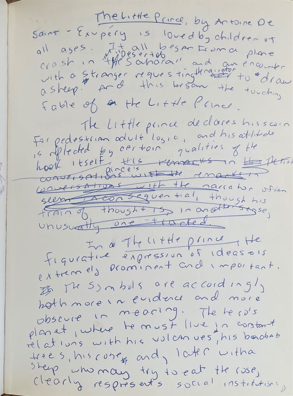 The Little Prince - Antoine de Saint-Exupéry (Harvest Books - Trade Paperback) book collectible [Barcode 9780156465113] - Main Image 4