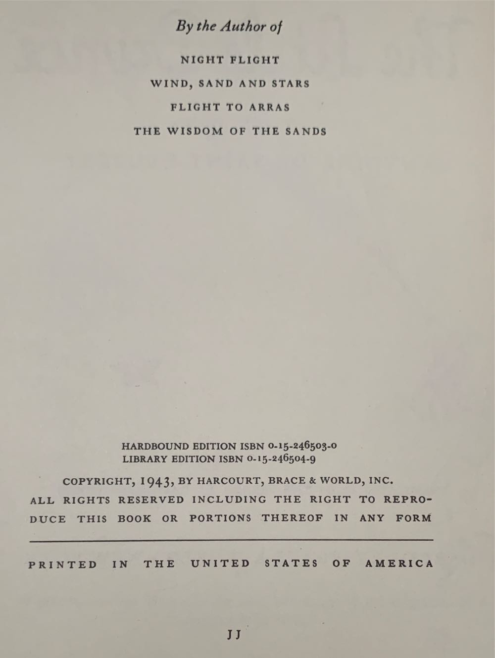 The Little Prince - Antoine de Saint-Exupéry (Harcourt Brace & World, Inc - Hardcover) book collectible [Barcode 9780330268325] - Main Image 2
