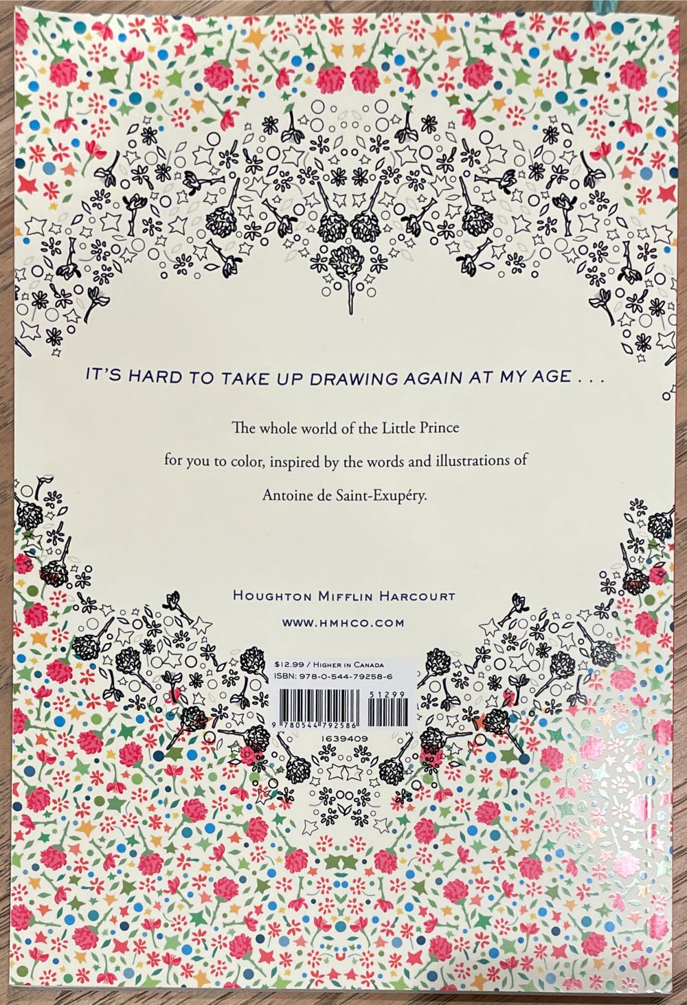 Little Prince Colouring Book, The - Antoine de Saint-Exupéry (Houghton Mifflin Harcourt - Paperback) book collectible [Barcode 9780544792586] - Main Image 2