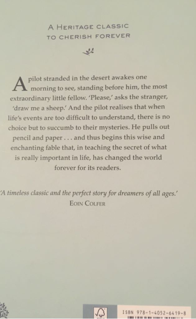 The Little Prince - De Saint-Exupery (Heritage) book collectible [Barcode 9781405264198] - Main Image 2