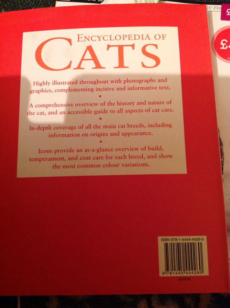 Encyclopedia Of Cats - J. J. book collectible [Barcode 9781445444260] - Main Image 2