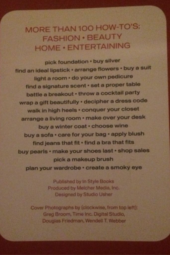 InStyle Style 101: What Every Stylish Woman Should Know - Gwinn, Alison book collectible - Main Image 2