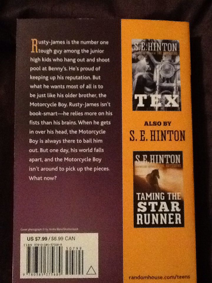 Rumble Fish - S. E. Hinton (Random House LLC - Paperback) book collectible [Barcode 9780385375689] - Main Image 2