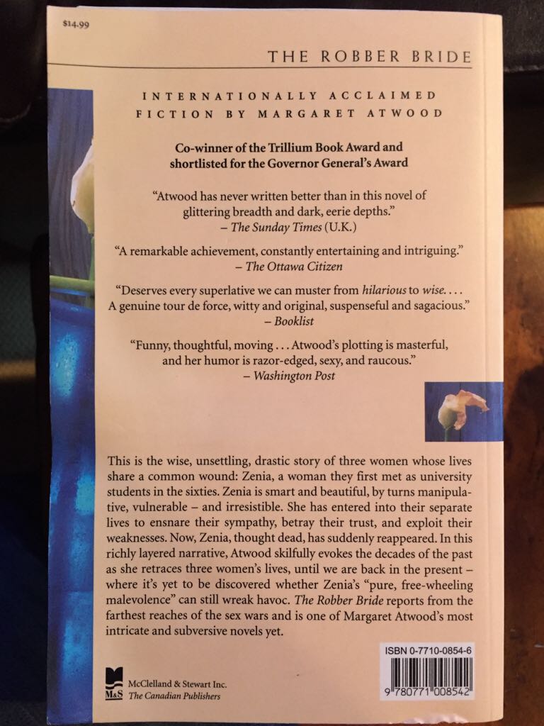 The Robber Bride - Atwood, Margaret (Emblem Editions) book collectible [Barcode 9780771008542] - Main Image 2