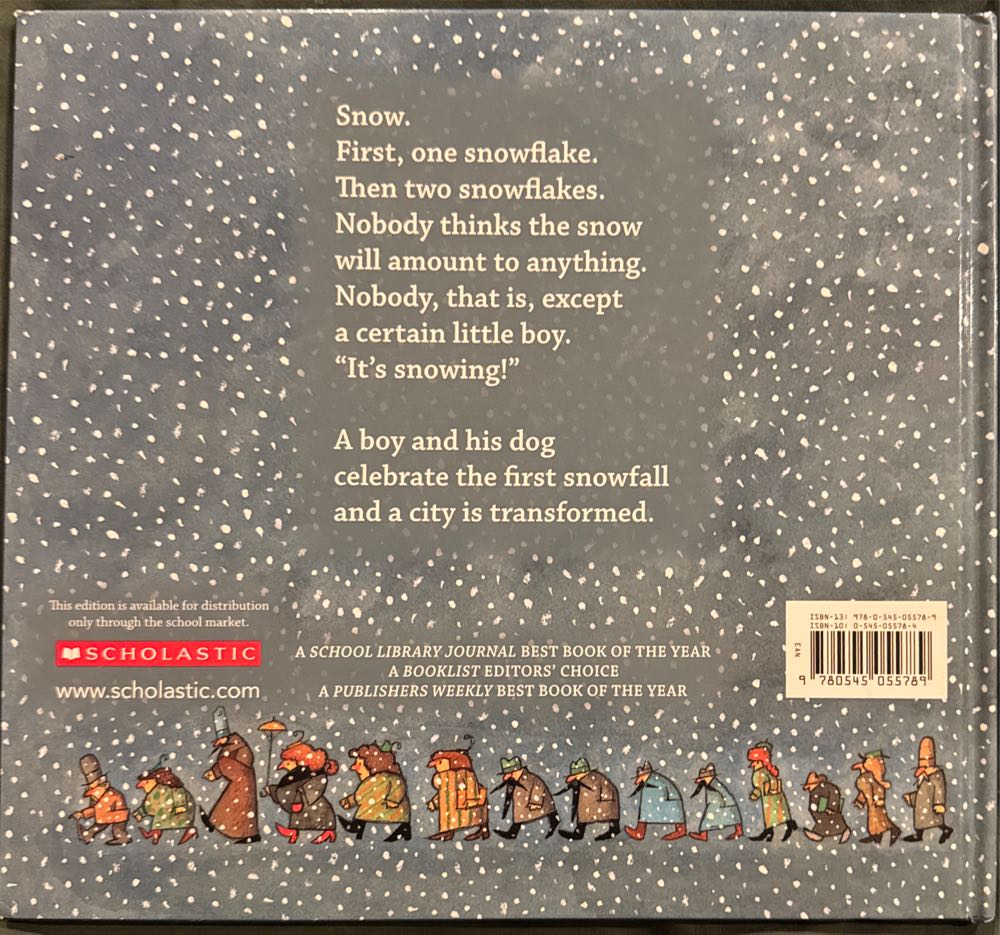 Snow - Uri Shulevitz (Scholasic Inc. - Hardcover) book collectible [Barcode 9780545055789] - Main Image 2