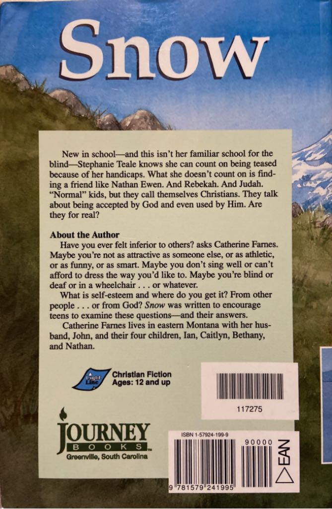 Snow - Catherine Farnes (Journey Books (SC) - Paperback) book collectible [Barcode 9781579241995] - Main Image 2