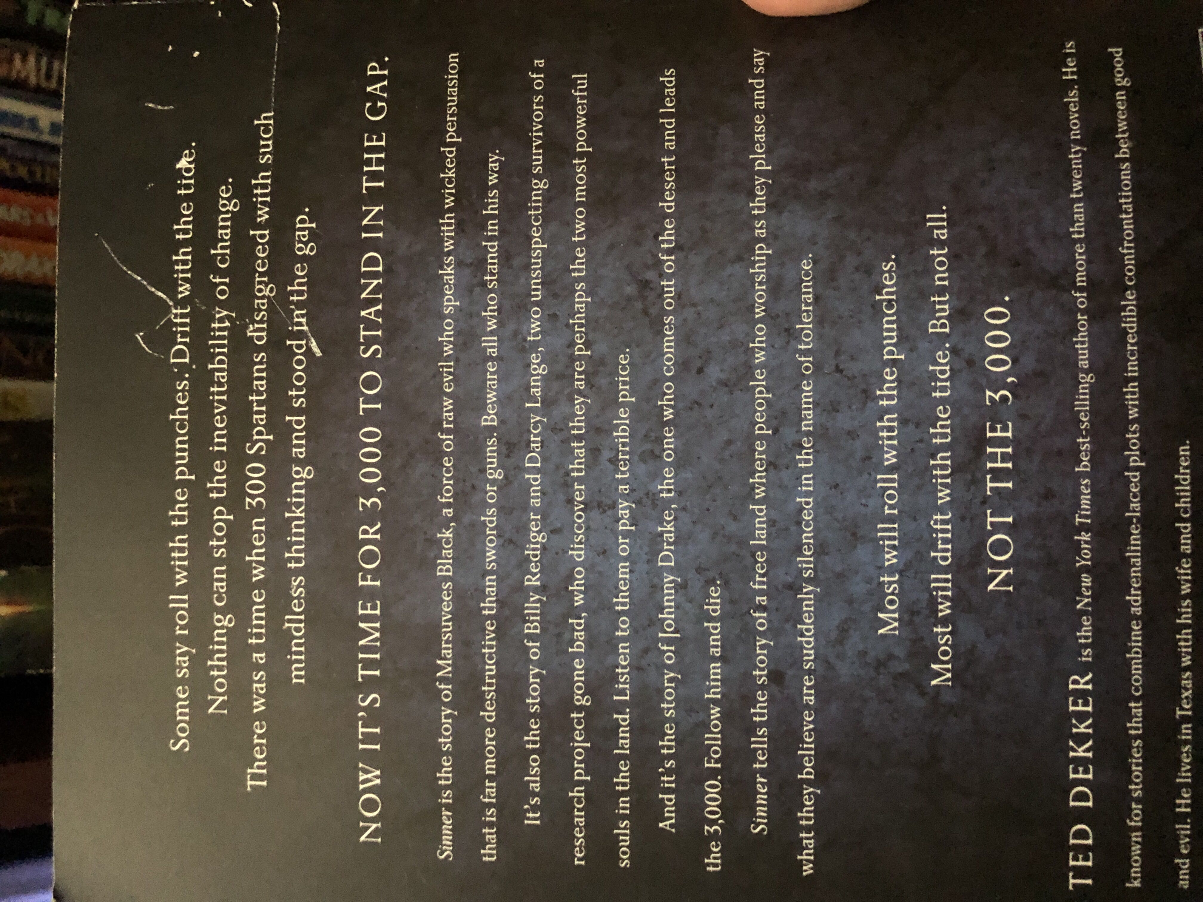 Sinner - Ted Dekker (Thomas Nelson - Trade Paperback) book collectible [Barcode 9781595545787] - Main Image 2